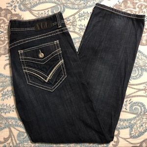 Men’s Buckle Black Jeans 38x32 7 Fit